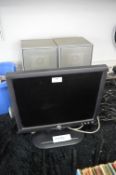 Dell Monitor, Sharp Speakers and a Wall Bracket