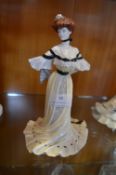 Coalport Golden Age Figurine - Alexandra at the Ba