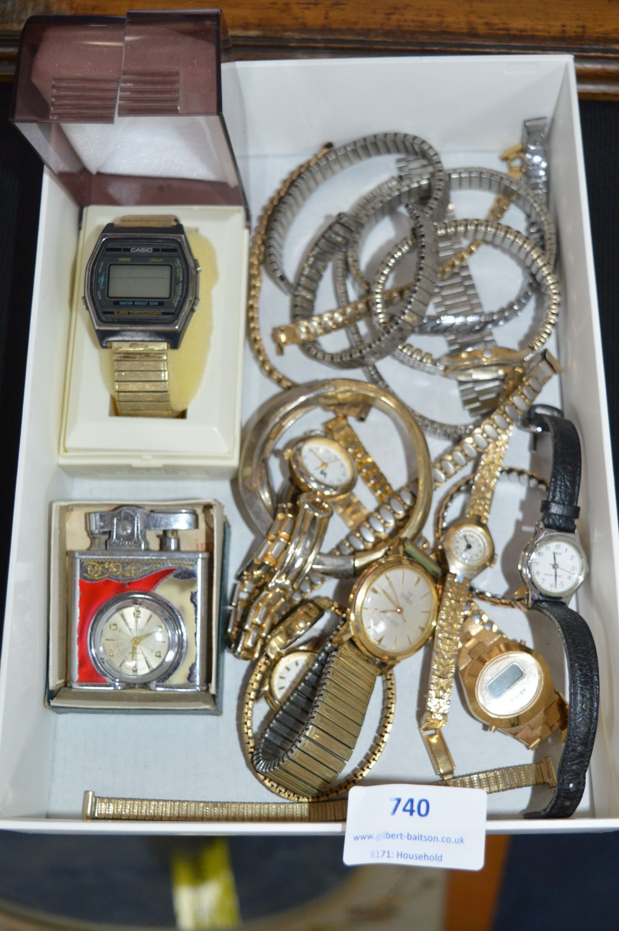 Wristwatches and Straps Including Vintage Lighter