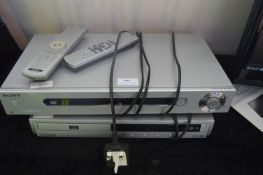 Sony DVD Player and a Crown DVD Player