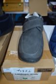 Cushion Walk Gents Shoes Size: 10, Grey, Wide Fit