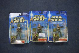 Three Star Wars Figures - Endor Rebel Soldiers
