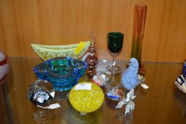 Glass Paperweights, etc.