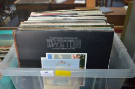 12" LP Records Including Led Zeppelin and Jethro T