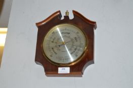 Vintage Oak Mounted Barometer