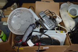 Electrical Items; Hot Plate, Fan, etc.