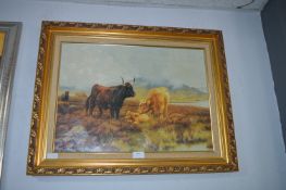 Framed Print of Highland Cattle by C.A. Hall