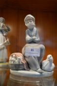 Lladro Figurine - Girl with Ducks