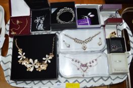 Tray Lot of Boxed Costume Jewellery
