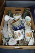 Vintage Pottery Items Including Commemorative Ware