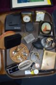 Tray Lot of Collectibles; Cufflinks, Lighters and