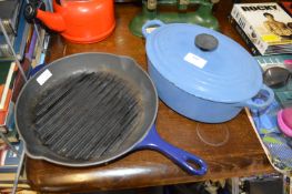Le Creuset Griddle Pan and a Le Creuset Casserole Dish