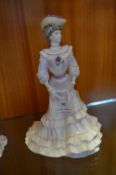 Coalport Golden Age Figurine - Louisa at Ascot