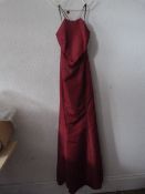 *Size: Burgundy Bridesmaid Dress