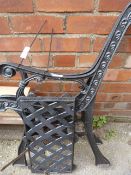 Pair of Cast Iron Bench Ends