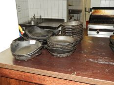 *Assorted Black Cast Iron Serving Bowls