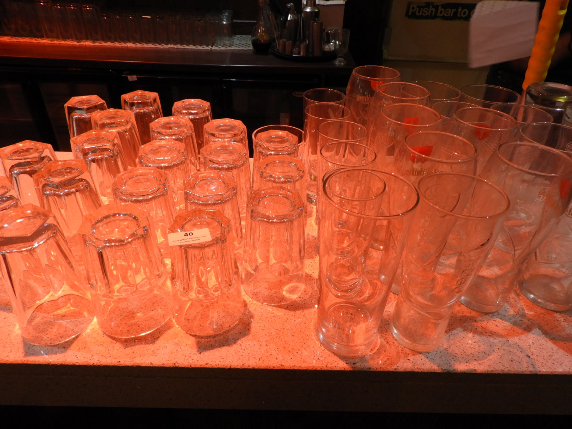 *Assorted Branded & Unbranded Bar Glassware