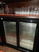 *Undercounter Double Door Bottle Cooler with Slidi