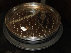 *5 Plastic and 5 Stainless Steel Trays