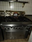 *Garland Six Burner Gas Cooker over Oven 92x90cm