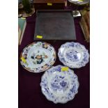 Three Victorian Plates and a Writing Slope