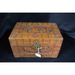 Carved Eastern Style Wooden Box