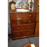 Victorian Mahogany Two over Three Chest