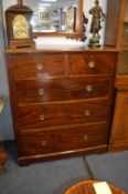 Victorian Mahogany Two over Three Chest