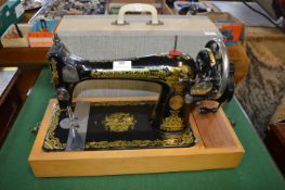 Singer Portable Sewing Machine with Egyptian Design