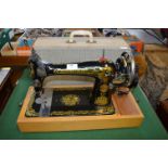 Singer Portable Sewing Machine with Egyptian Design