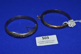 Two Hallmarked Sterling Silver Bracelets ~23g total