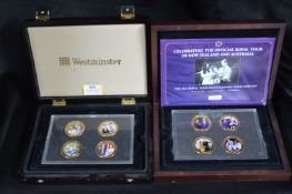 Two Sets of Westminster Royal Couple Commemorative Coins