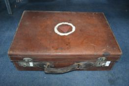 Vintage Leather Suitcase