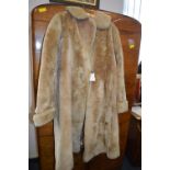1940's Beaver Lamb Coat Fur Coat ~Size: 14-16