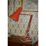 1970's Dark Orange Anglepoise Desk Lamp