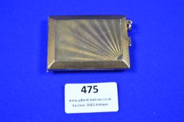 Art Deco 9ct Gold Match Holder ~30.8g