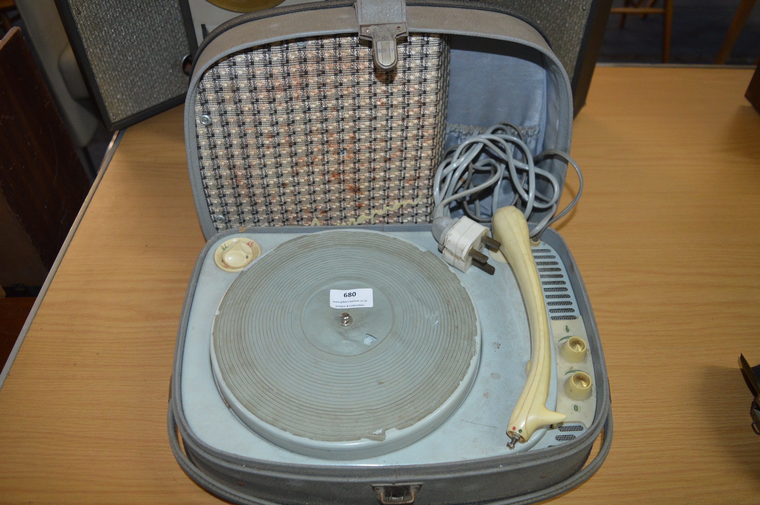 Supraphon Portable Record Player - Image 2 of 2
