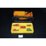 Tinplate Toy Tractor by Mar Toys, plus Matchbox Diecast Model Vehicles