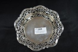 Pierced Silver Dish ~149.5g
