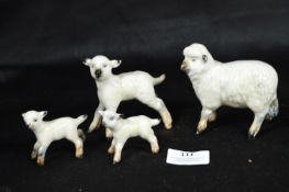 Beswick Sheep and Lambs