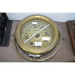 Brass Framed Gimbal Mounted Ships Compass