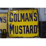 Colman's Mustard Enamel Advertising Sign