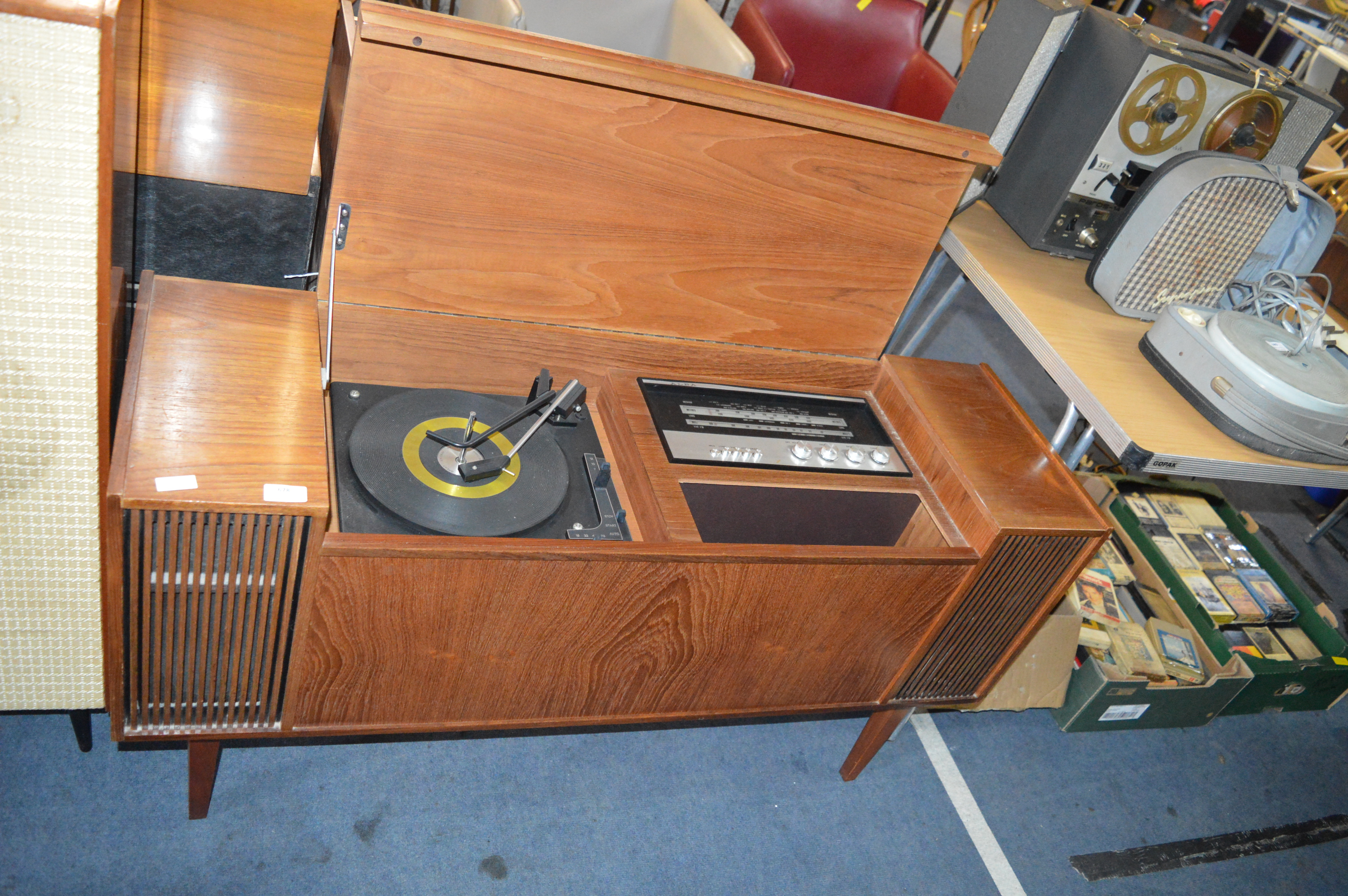 Teak Music Centre Containing Turntable, and Alba Tuner - Image 2 of 4