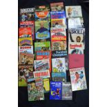 Thirty Three Football Books Including Shoot Annuals 1970's, etc.