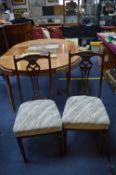Pair of Edwardian Mahogany Dining Chairs