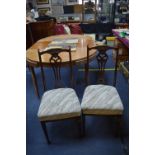 Pair of Edwardian Mahogany Dining Chairs