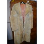 Arctic Wolf Fur Coat ~Size: 12