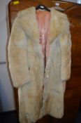 Arctic Wolf Fur Coat ~Size: 12