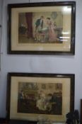 Two Framed Victorian Prints after C. Haigh Wood