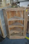 Victorian Pine Corner Cupboard